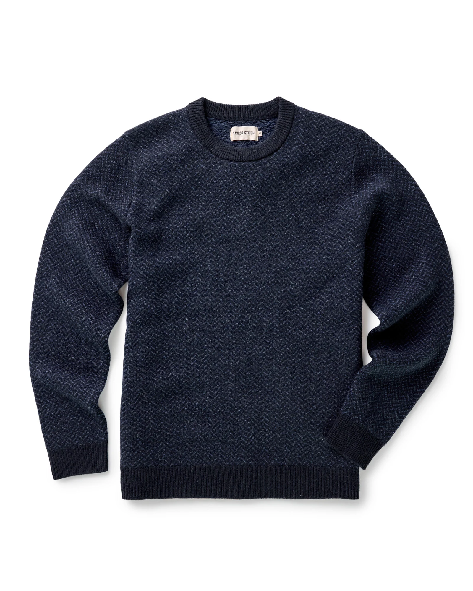 The Eddy Crew in Heather Marine Herringbone