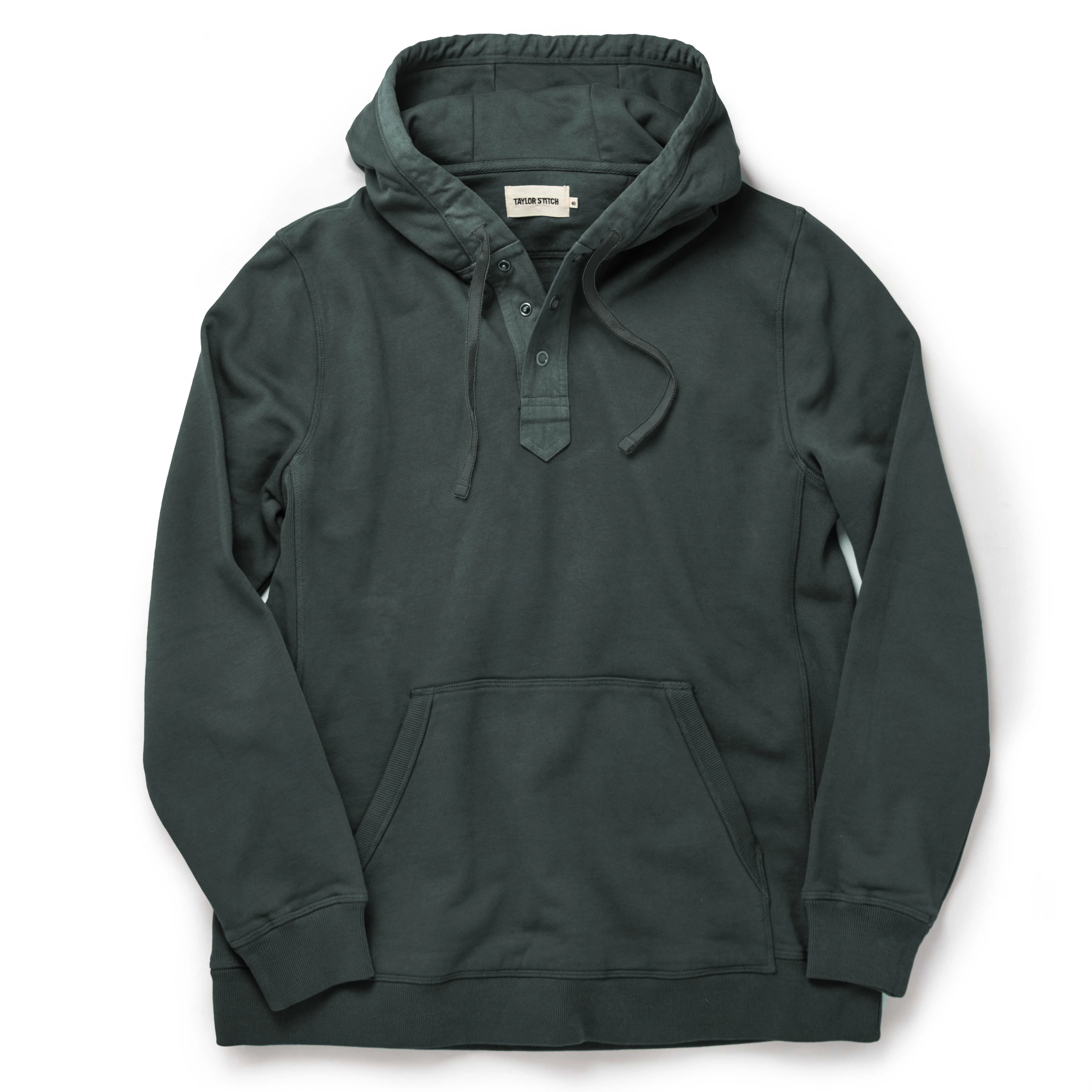 The Fillmore Snap Hoodie in Deep Sea Terry