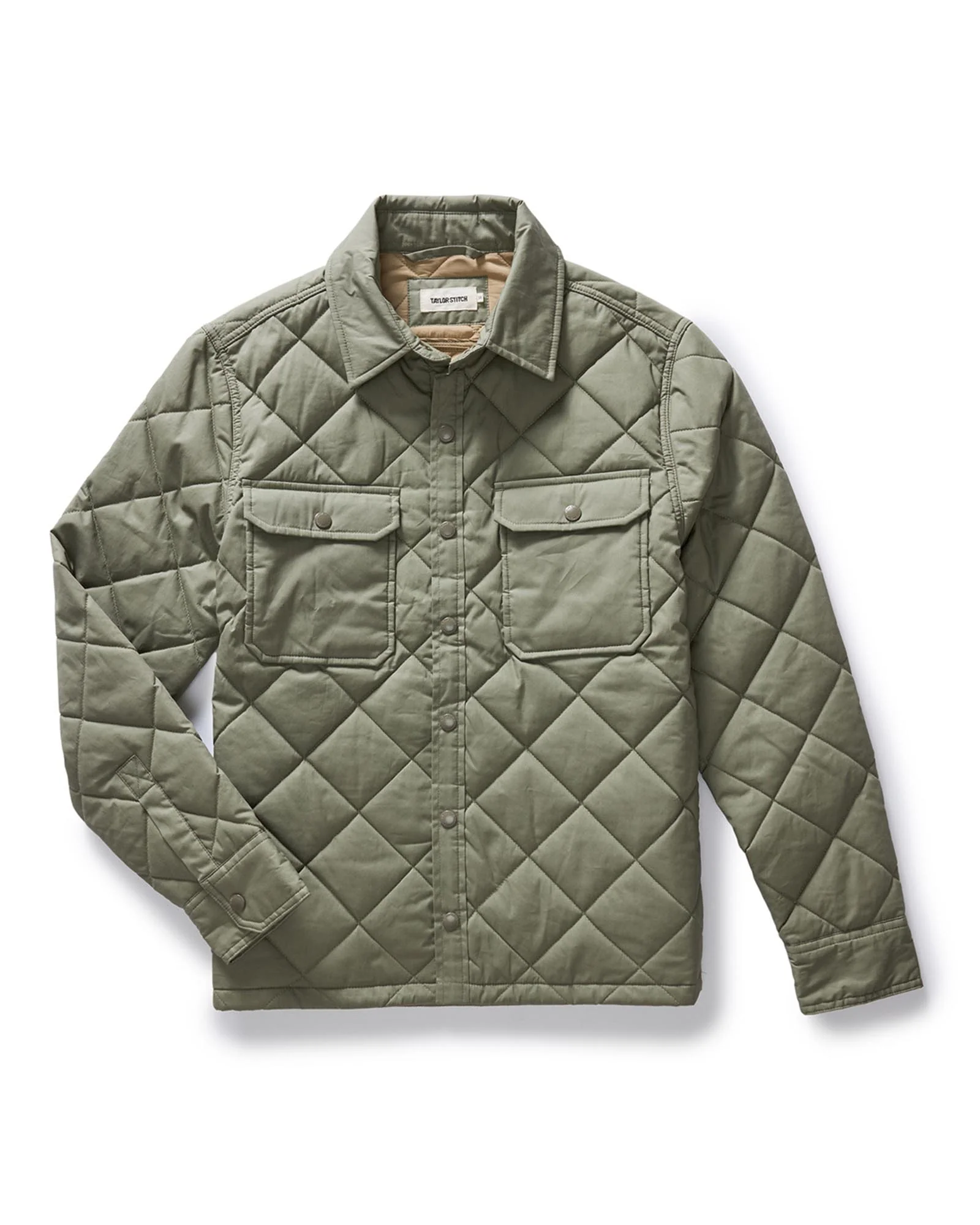 The Miller Shirt Jacket in Smoked Olive Dry Wax