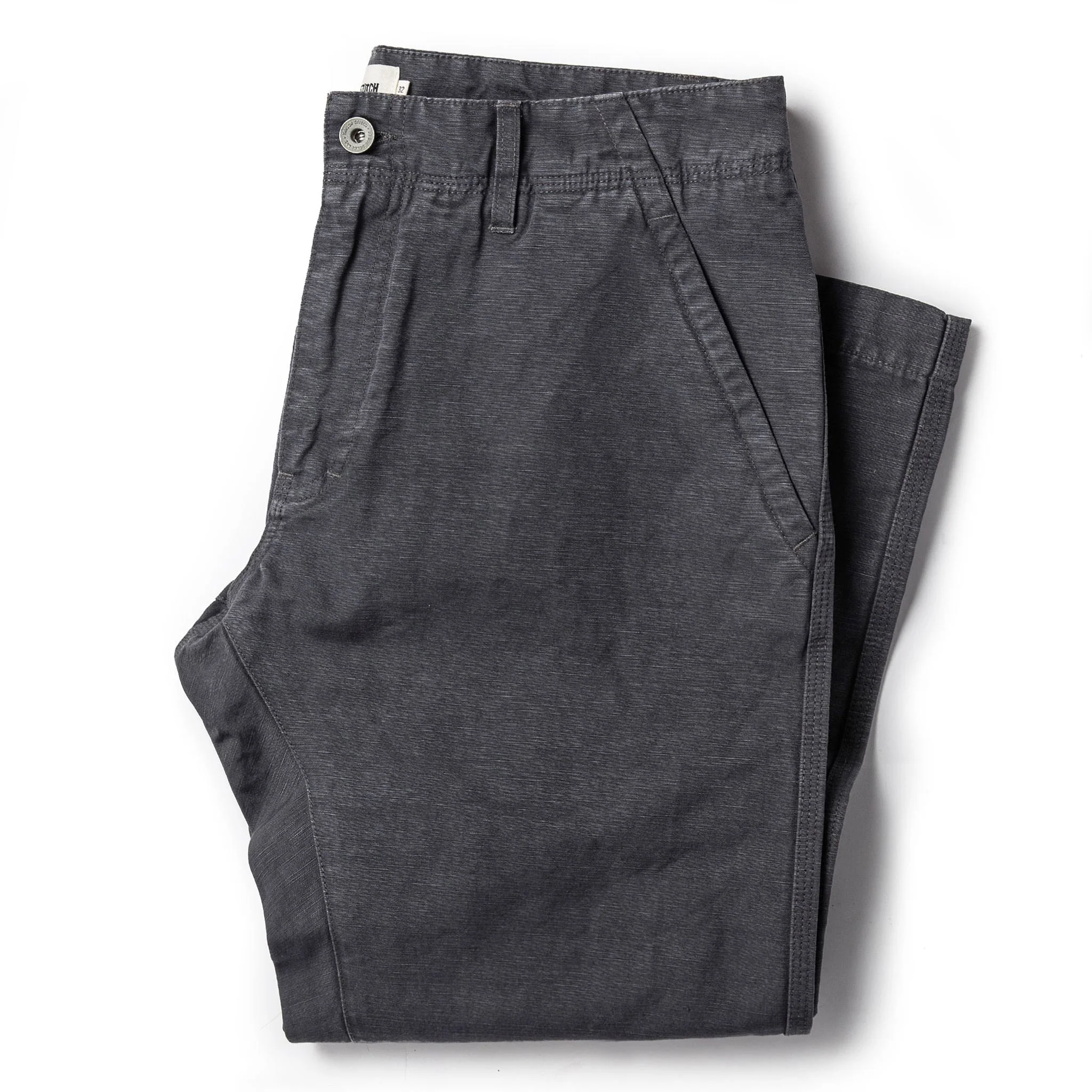 The Morse Pant in Charcoal Slub Linen