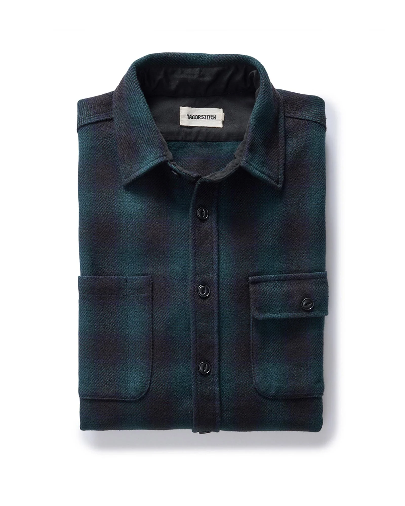The Moto Utility Shirt in Black Pine Plaid