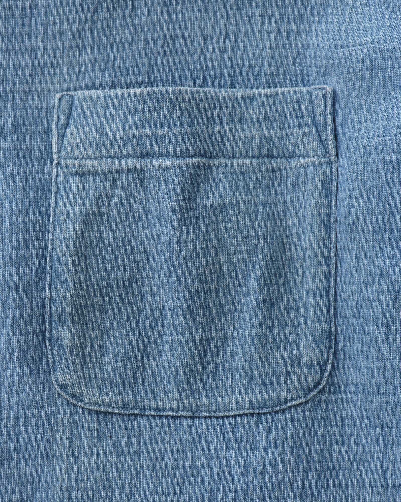 The Hawthorne Shirt in Washed Indigo Crepe - Image 5
