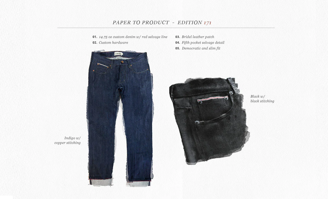 The Slim Jean in Shuttle Loomed Italian Selvage Denim - Image 8
