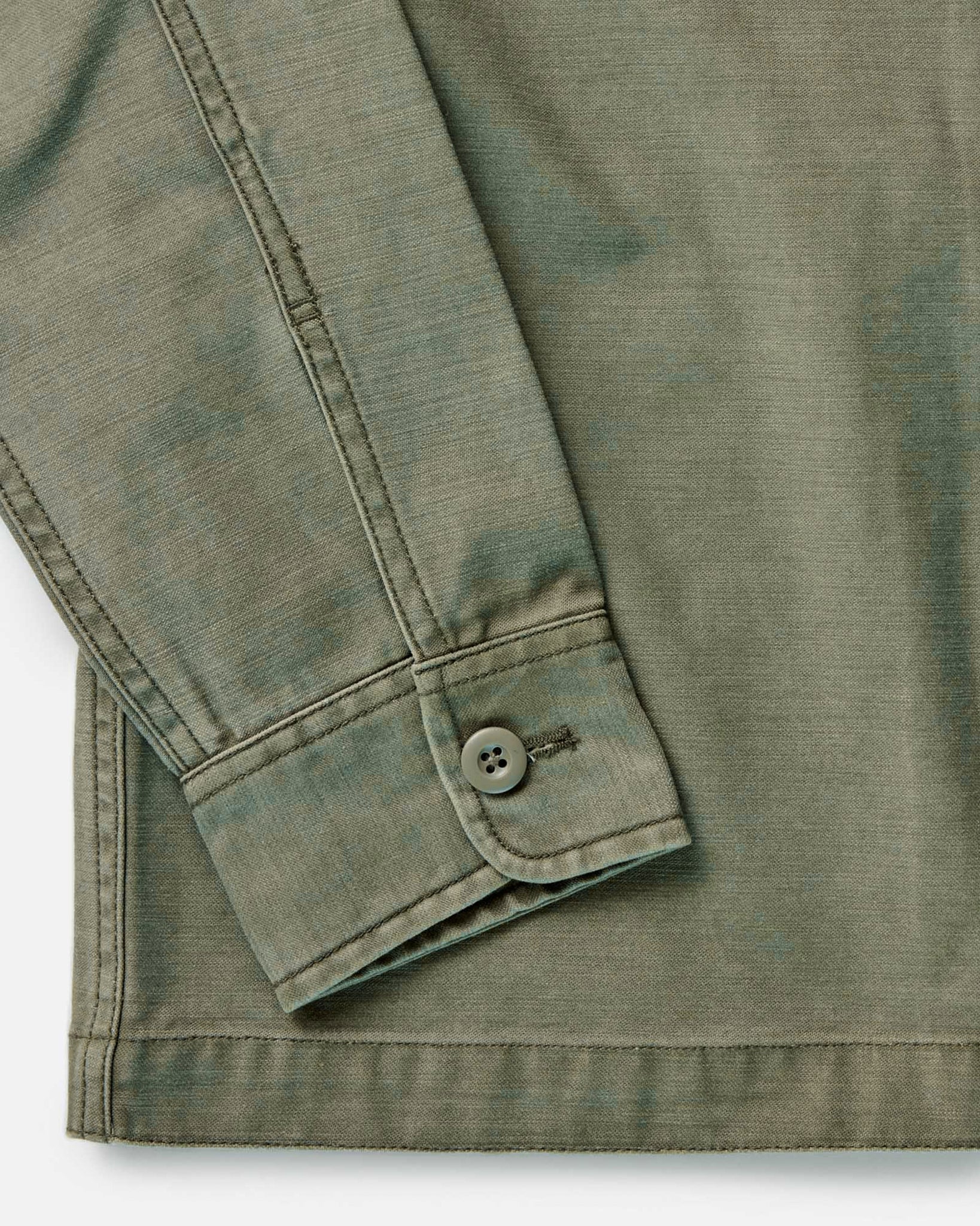 The Surplus Shirt in Field Olive Reverse Sateen - Image 6