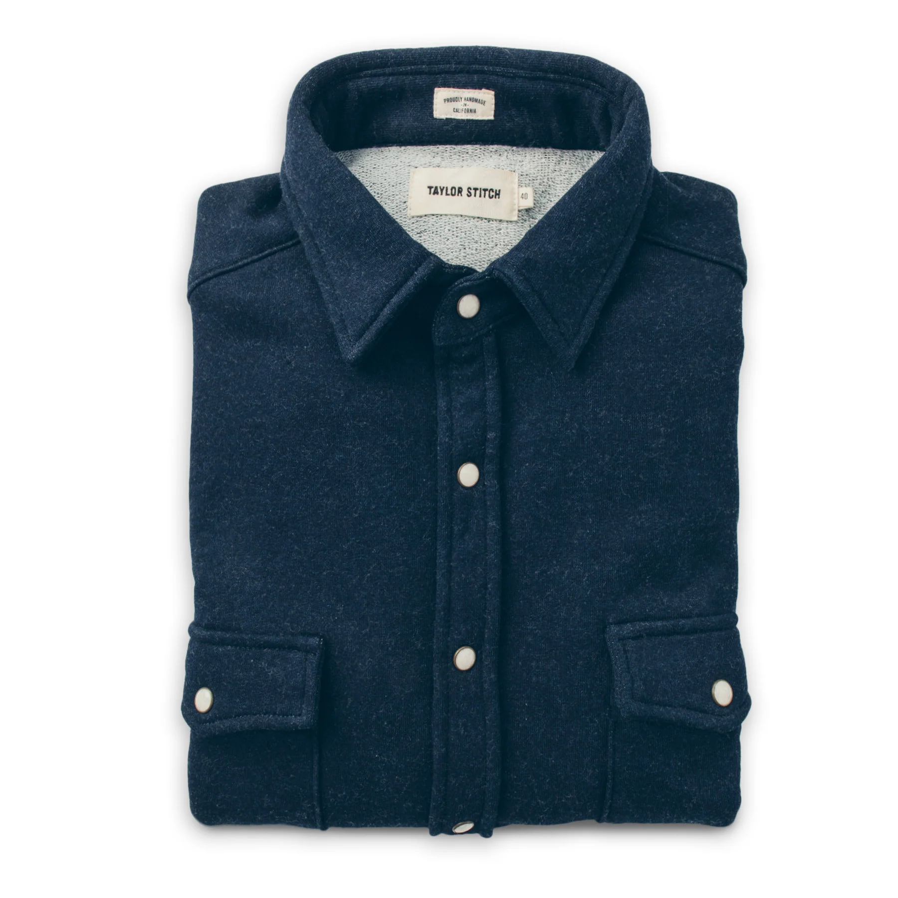 The Glacier Shirt in Indigo French Terry