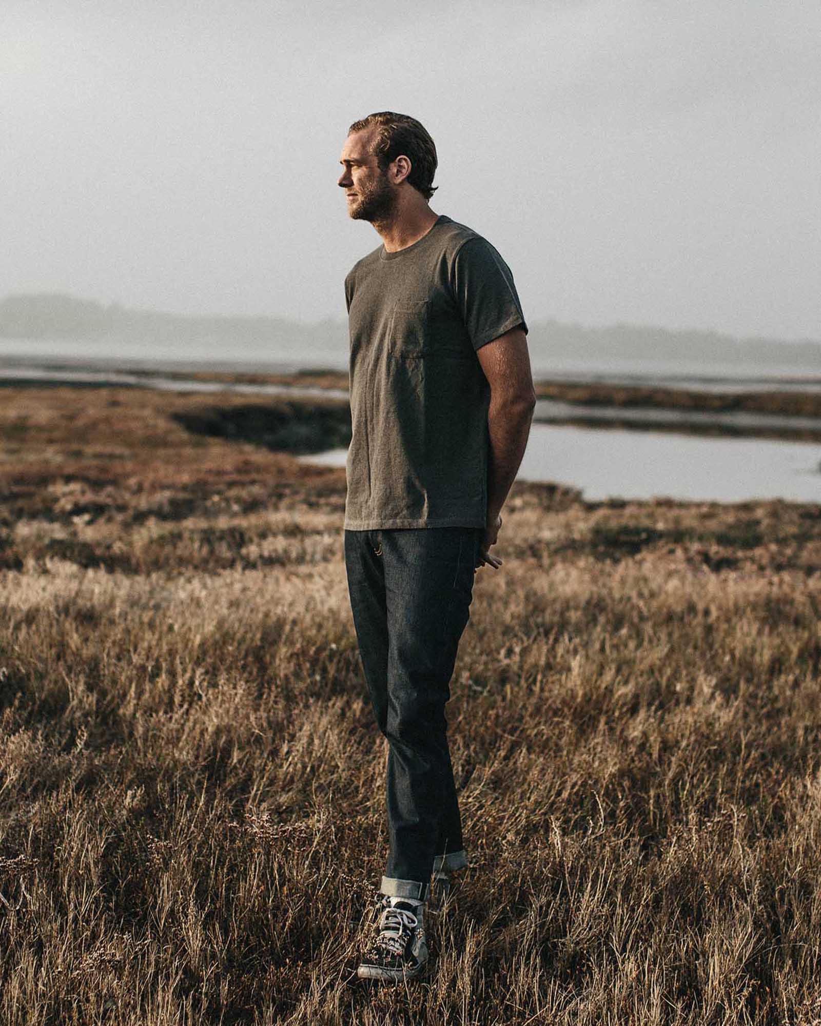 The Heavy Bag Tee in Heather Grey - Image 2