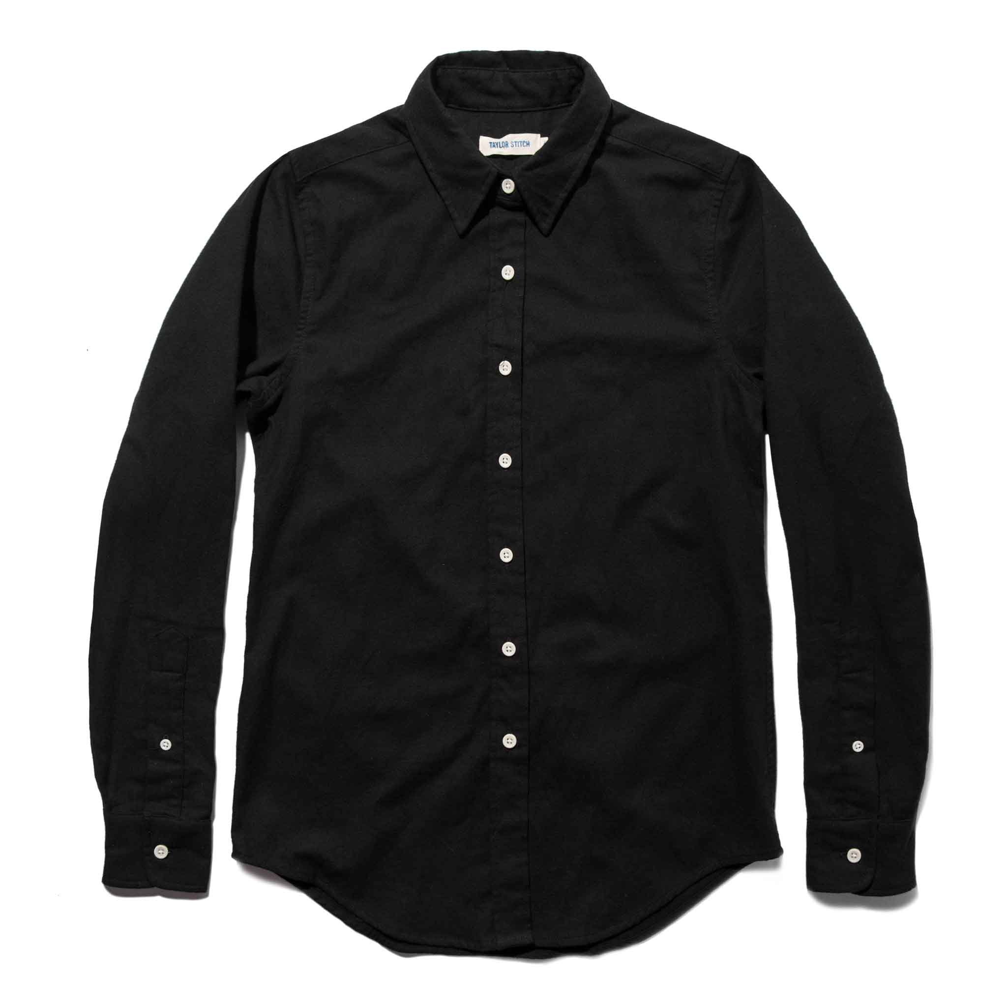 The Katherine in Black Brushed Cotton