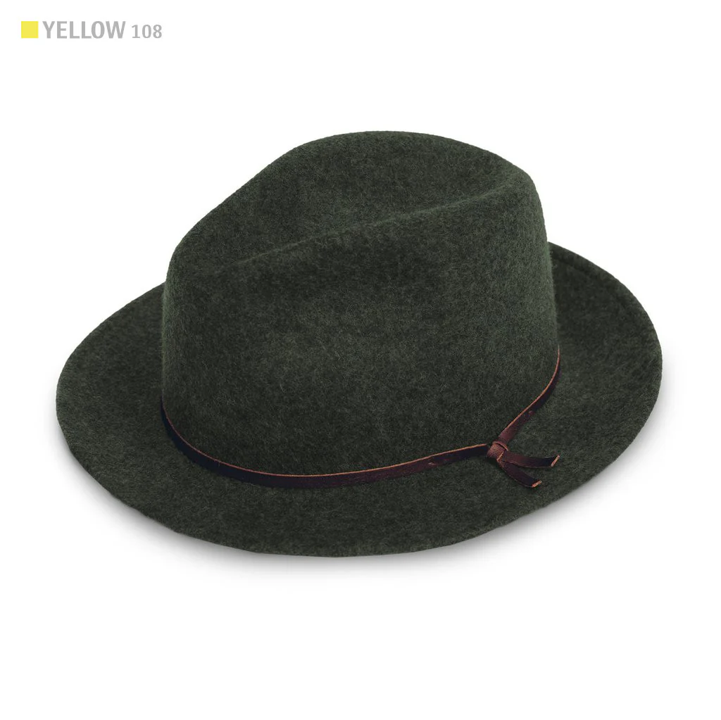 The Luke Fedora in Olive