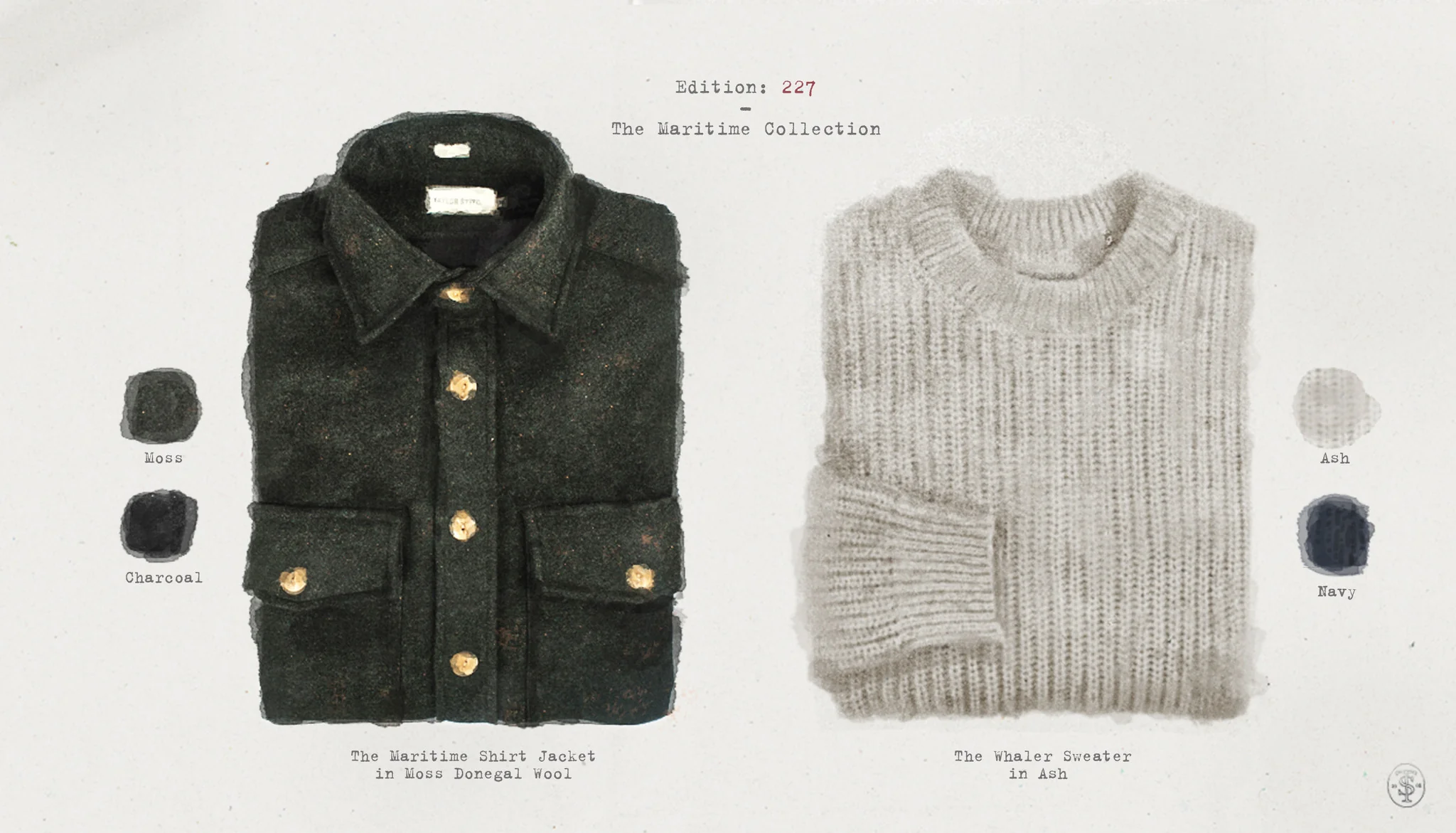 The Maritime Shirt Jacket in Charcoal Donegal Wool - Image 10
